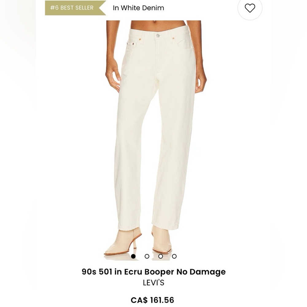 Levi’s 501 90s ecru size 25